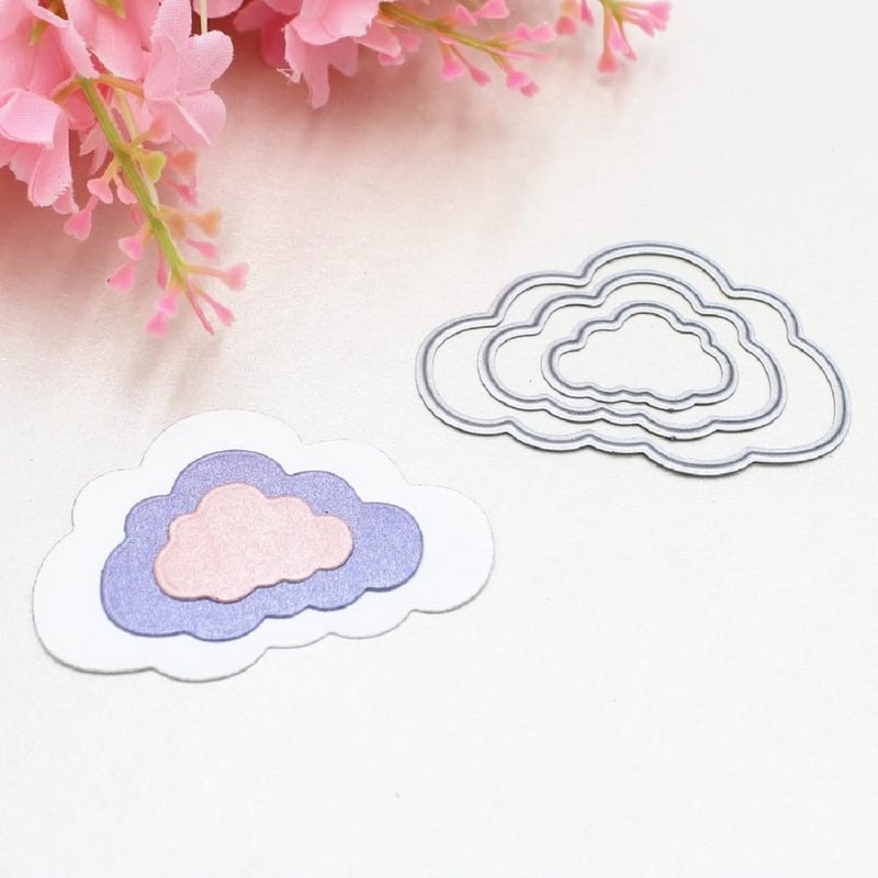 ZbFwmx Metal Cutting Dies Stencil DIY Scrapbooking Embossing Tool DIY Paper Cards Album Decoration (Cloud) - Image 5